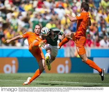 Hector HERRERA Action photo during the Netherlands vs Mexico match, corresponding to the second round, 51 th game of the World Cup Brazil 2014, in xOSVALDOxAGUILARx 