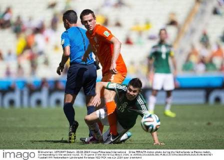Oribe PERALTA Action photo during the Netherlands vs Mexico match, corresponding to the second round, 51 th game of the World Cup Brazil 2014, in xOSVALDOxAGUILARx 