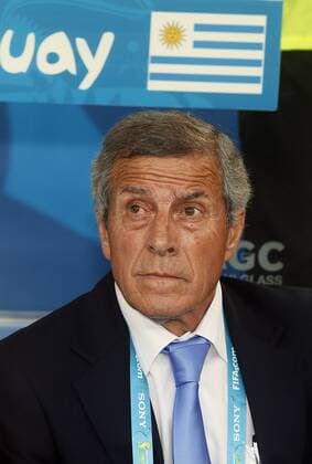 Oscar Tabarez coach (Uruguay). WM 2014, Kolumbien vs Uruguay, Rio de Janeiro Foto: Javier Garcia Martino Photogamma.