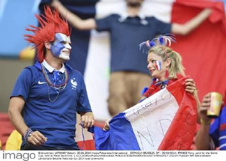 COPA2014 BRASILIA, DF - 30 06 2014: FRANCE Fans, valid for the World Cup, held at Mane Garrincha. ( x(11)xCelsoxPupox xFotoarenax  (25237)