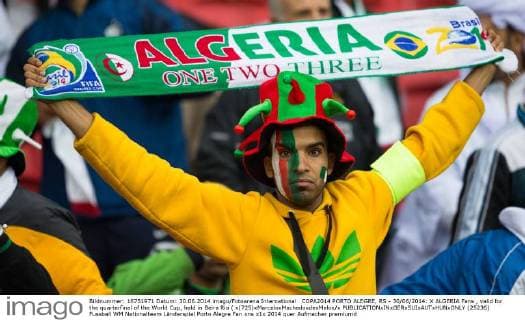 COPA2014 PORTO ALEGRE, RS - 30 06 2014: X ALGERIA Fans , valid for the quarterfinal of the World Cup, held in Beira Rio ( x(725)xMarceloxMachadoxdexMelox x  (25236)