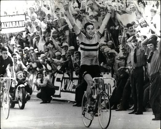 Sep. 09, 1971 - Another Title For Eddy Merckx; Eddy Merckx, the famous Belgian cyclist, winning the final sprint, to take the world professional road championship over 168 miles, at Mendrisio, Switzerland, on Sunday.  - ZUMAk09