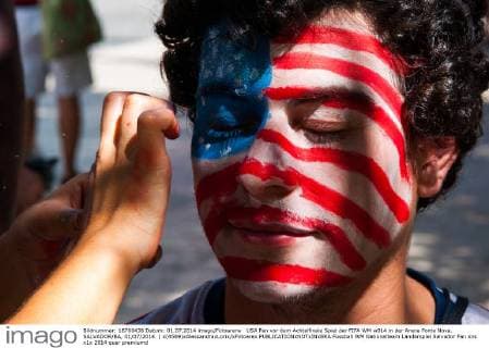USA Fan vor dem Achtelfinale Spiel der FIFA WM w014 in der Arena Fonte Nova. SALVADOR BA, 01 07 2014. ( x(4589)xAlessandraxLorix xFotoarex 
