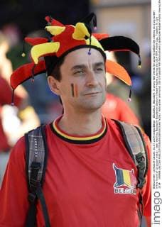 BRUSSELS, BELGIUM: A young Red Devils fan pictured before the viewing on a big screen of the round of 16 soccer match near the King Baudouin-Boudewijn stadium (Heizel-Heysel), during the 2014 FIFA World Cup, Tuesday 01 July 2014. JASPERxJACOBS  Aufmacher premiumd 10833