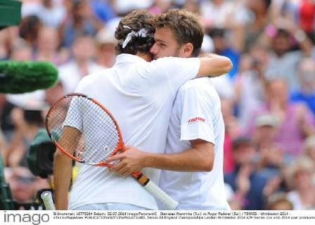 Stanislas Wawrinka (Sui) vs Roger Federer (Sui) TENNIS - Wimbledon 2014 - xTennisMagazinex 