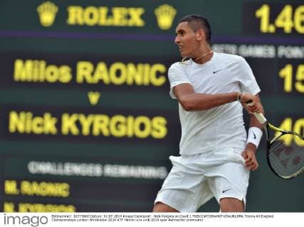 Nick Kyrgios on Court 1 
