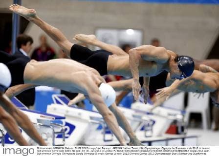 ADRIAN Nathan Team USA Olympiasieger Olympische Sommerspiele 2012 in London Schwimmen Semifinale 100m Freistiel am 31. Juli 2012 in London 