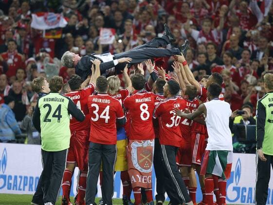 HEYNCKES Jupp Trainer Team FC Bayern Muenchen UEFA CHAMPIONS LEAGUE Finale 2013 in London Borussia Dortmund-FC Bayern Muenchen 1 : 2 am 25. Mai 2013 im Wembley Stadion in London 