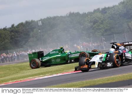 04.07.2014 - Free Practice 1, Marcus Ericsson (SWE) Caterham F1 Team CT-04 British Grand Prix, Silverstone 03-06 July 2014 