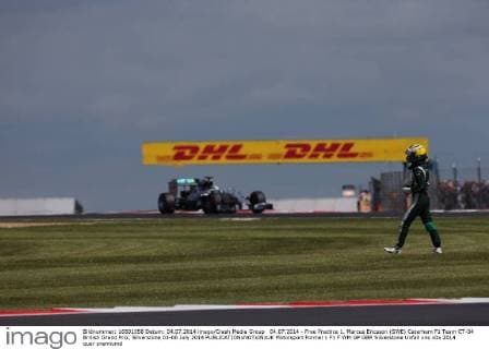 04.07.2014 - Free Practice 1, Marcus Ericsson (SWE) Caterham F1 Team CT-04 British Grand Prix, Silverstone 03-06 July 2014 