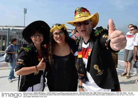 05040714JDI_FRA_GER_FANS Fans Deutschland - FIFA WM 2014 - Rio de Janeiro 04 07 2014 xADRIANxMACIASx 