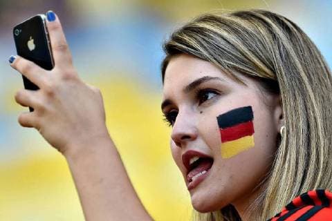 Db Rio de Janeiro 04 07 2014 - WM 2014 foto DanielexBuffa Image Sport pictured: Fans of Germany (DFB) 