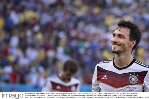 Rio de Janeiro, 04.07.2014,Estadio do Maracana Schlussjubel: Mats Hummels (Deutschland) Frankreich - Deutschland mm
