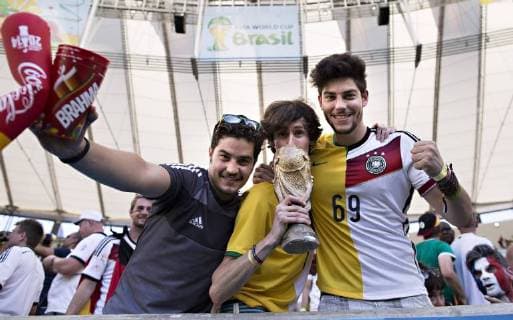 Rio de Janeiro, 04.07.2014, Estadio do Maracana Zuschauer - Deutschland mm
