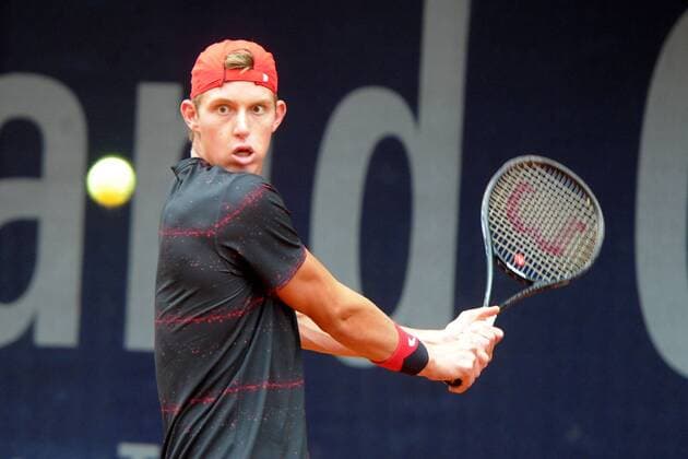 Nicolas Jarry, CHI, Weltranglistenposition 388, steht im Finale der Saarland Open 2014, 05.07.14, Tennis, ITF Herren Weltranglistenturnier, Saarlouis, Hauptfeld, Halbfinale, , EP_PFZ