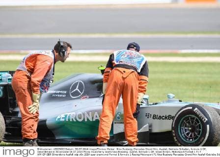 Nico Rosberg; Mercedes Grand Prix, Ausfall, Getriebe Schaden, formula 1 GP, Great Britain in Silverstone 06.07.2014 Photo:mspb Jerry Andre Nico Rosberg; Ausfall, formula 1 GP, Great Britain,
