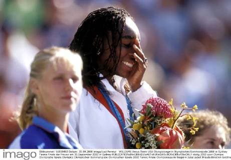 WILLIAMS Venus Team USA Olympiasiegerin Olympischen Sommerspiele 2000 in Sydney Tennis Finale der Frauen am 30.September 2000 in Sydney 