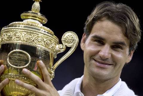 FEDERER Roger SUI Wimbledonsieger 2012 The Championships Wimbledon 2012 The All England Lawn Tennis & Croquet Club Wimbledon Finale Roger Federer gegen MURRAY Andy am 08.07.2012 in Wimbledon 
