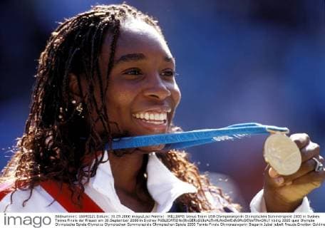 WILLIAMS Venus Team USA Olympiasiegerin Olympischen Sommerspiele 2000 in Sydney Tennis Finale der Frauen am 30.September 2000 in Sydney 