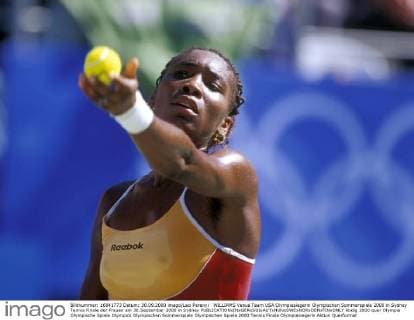 WILLIAMS Venus Team USA Olympiasiegerin Olympischen Sommerspiele 2000 in Sydney Tennis Finale der Frauen am 30.September 2000 in Sydney 