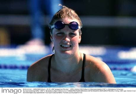 OTTO Kristin DDR Schwimm Europameisterin1987 in Strassburg Schwimm Europameisterschaften 1987 in Strassburg Sport Schwimmen 