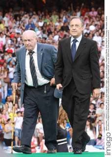 Alfredo Di Stefano, Florentino Perez, Real Madrid Santiago Bernabeu Arena CaroxMarin 