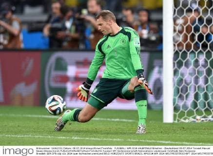 FUSSBALL WM 2014 HALBFINALE Brasilien - Deutschland 08.07.2014 Torwart Manuel Neuer (Deutschland)