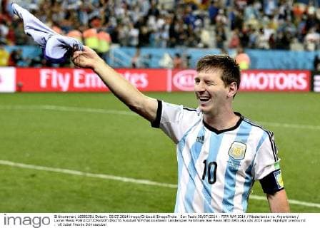 San Paolo 09 07 2014 - FIFA WM 2014 Niederlande vs. Argentinien Lionel Messi 