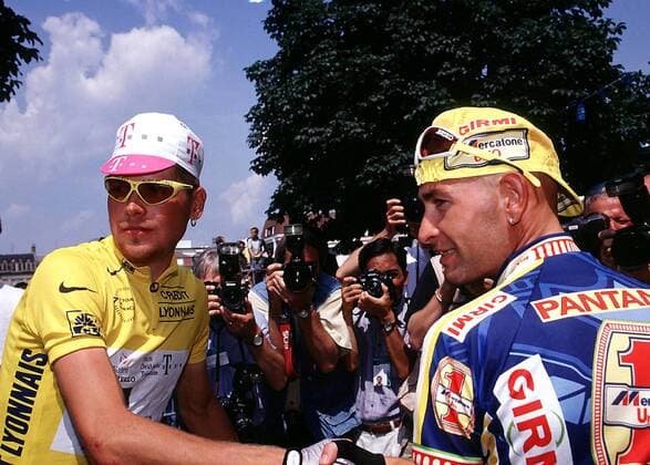 ULLRICH Jan Tour de France Sieger 1997 mit PANTANI Marco Radsport Tour de France 1997 