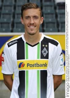 Fussball-Bundesliga, Deutschland, Herren, Saison 2014 2015, Mannschafts-Fototermin VfL Bor. Mönchengladbach: Max Kruse (Gladbach). Einzelbild, Portrait, Porträt.