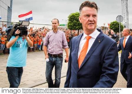 Louis van Gaal of the Netherlands at Rotterdam Airport where the Netherlands arrived after the World Cup in Brazil on July 13, 2014 in Rotterdam, The Netherlands. Netherlands Arrival Rotterdam 2013 2014 xVIxxIVx 2450691