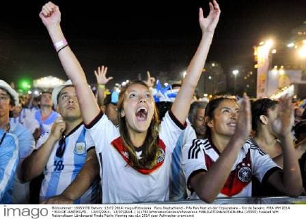 Fans Deutschland - Fifa Fan Fest an der Copacabana - Rio de Janeiro. FIFA WM 2014 - RIO DE JANEIRO RJ, 13 07 2014. 13 07 2014. ( x(1763)xMarceloxCortesx xFotoarenx  (25555)