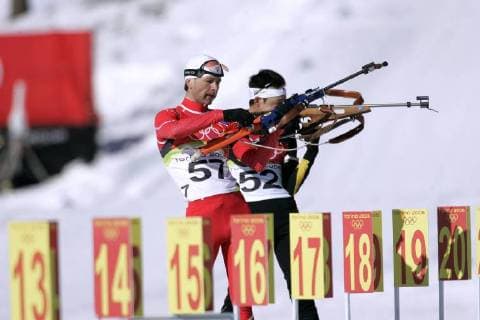 BJOERNDALEN Ole Einar 2.Platz 20km Biathlon Individual Biathlon 20km Individual in Cesana am 11.02.2006 Olympische Winterspiele 2006 in Turin Italien 