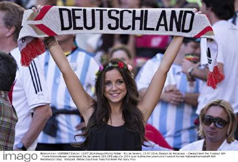 Rio de Janeiro, 13.07.2014, Estadio do Maracana - Deutschland Fan