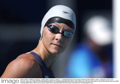 THOMPSON Jenny Olympische Sommerspiele 2004 in Athen. Sportart schwimmen Portrait. Copyright 