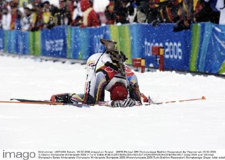 GREIS Michael GER Olympiasieger Biathlon Massenstart der Maenner am 25.02.2006 in Cesana Olympische Winterspiele 2006 in Turin Italien 