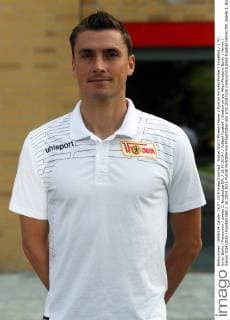 Daniel Wolf Fitness-Trainer Portrait Portraet Porträt Einzelbild 1. FC Union Berlin Fototermin zweite 2. Bundesliga DFL 16.07.2014 Fußball Fussball Stadion an der Alten Försterei Berlin Herren Saison 2014 2015