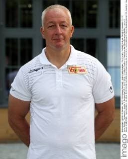Andre Hofschneider Co-Trainer Portrait Portraet Porträt Einzelbild 1. FC Union Berlin Fototermin zweite 2. Bundesliga DFL 16.07.2014 Fußball Fussball Stadion an der Alten Försterei Berlin Herren Saison 2014 2015