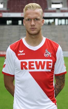 Fussball-Bundesliga, Deutschland, Herren, Saison 2014 2015, Mannschafts-Fototermin, 1. FC Köln: Kevin Vogt (FC Köln). Einzelbild, Portrait, Porträt.