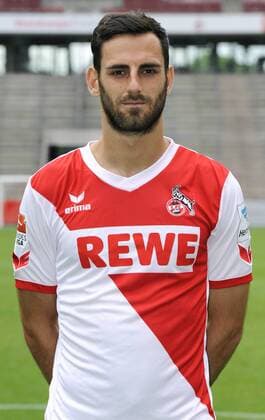 Fussball-Bundesliga, Deutschland, Herren, Saison 2014 2015, Mannschafts-Fototermin, 1. FC Köln: Mergim Mavraj (FC Köln). Einzelbild, Portrait, Porträt.