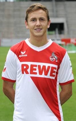 Fussball-Bundesliga, Deutschland, Herren, Saison 2014 2015, Mannschafts-Fototermin, 1. FC Köln: Lucas Cueto (FC Köln). Einzelbild, Portrait, Porträt.