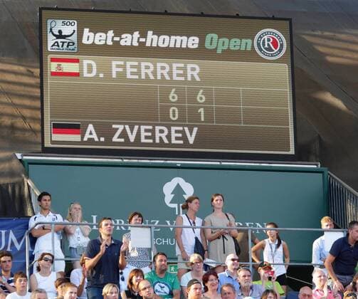 Open German Tennis Championships 2014 in Hamburg am Rothenbaum am 19.07.2014. Foto: David Ferrer besiegt Alexander Zverev Tennis Am Rothenbaum EP_Eibner