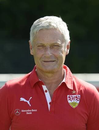 Fussball 1. Bundesliga 2014 2015 24.07.2014 Fototermin beim VfB Stuttgart Trainer Armin Veh 