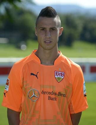 Fussball 1. Bundesliga 2014 2015 24.07.2014 Fototermin beim VfB Stuttgart Torwart Odisseas Vlachodimos 