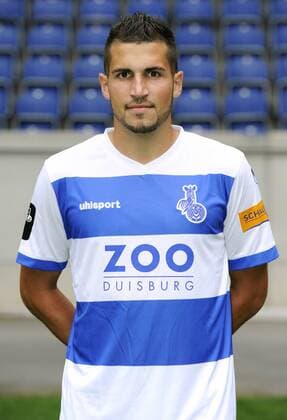 Fussball, 3. Bundesliga, Deutschland, Herren, Saison 2014 2015, Fototermin MSV Duisburg: Deniz Aycicek (MSV). Einzelbild, Portrait, Porträt.