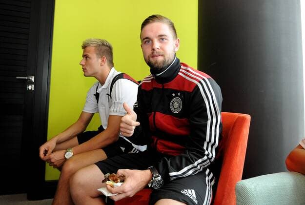 01.08.2014, xfux, Fussball, Empfang DFB U19 Nationalteam Europameistertitel 2014, v.l. Marc Stendera (Deutschland U19)