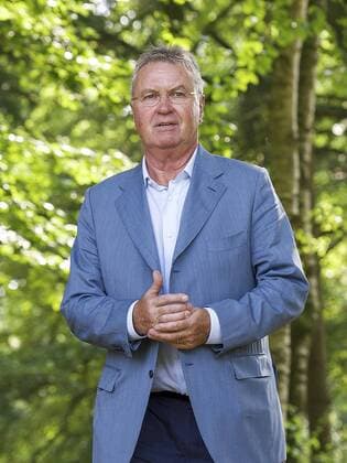 coach Guus Hiddink of Holland during a press conference where Guus Hiddink is unveiled as new Netherlands manager on August 1, 2014 in Zeist, The Netherlands. Guus Hiddink unveiled as new Netherlands manager Zeist 2014 2015 xVIxxIVx 2485081