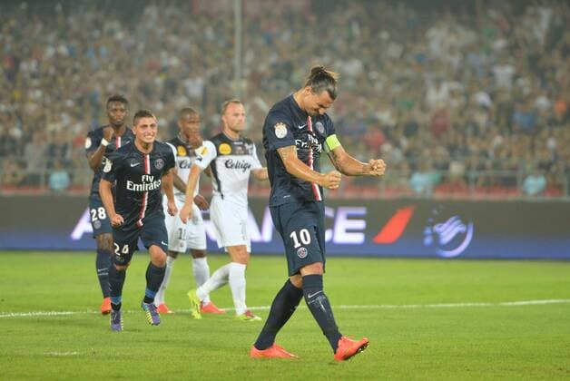 Zlatan Ibrahimovic (psg) FOOTBALL : Paris SG vs Guingamp - 02 08 2014 AnthonyBIBARD FEP Panoramic 