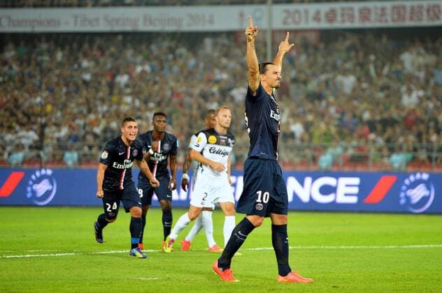 Zlatan Ibrahimovic (psg) FOOTBALL : Paris SG vs Guingamp - 02 08 2014 AnthonyBIBARD FEP Panoramic 