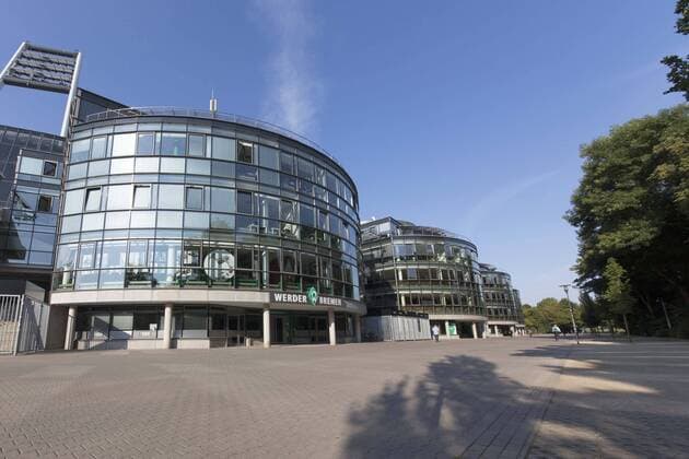 06.08.2014, Weser Stadion, Bremen, Das Weserstadion von aussen, im Bild Der Eingang vom Wuseum Das Weser Stadion von aussen